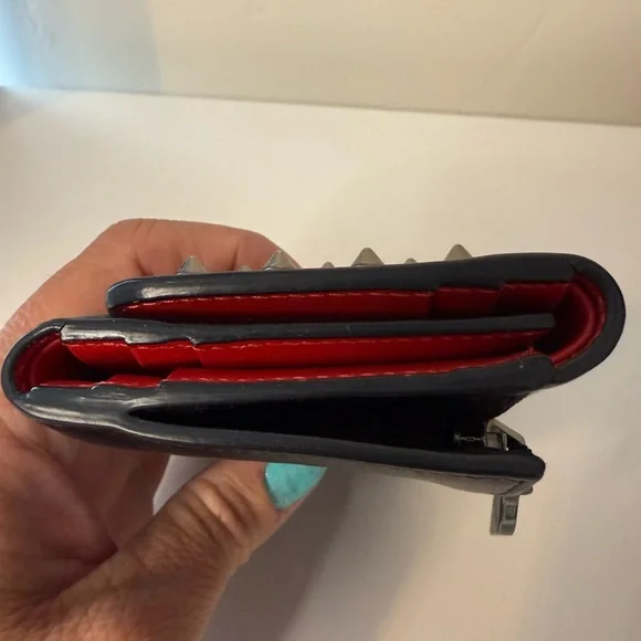 SOLD Christian Louboutin Red Leather Wallet - Picture 3 of 9